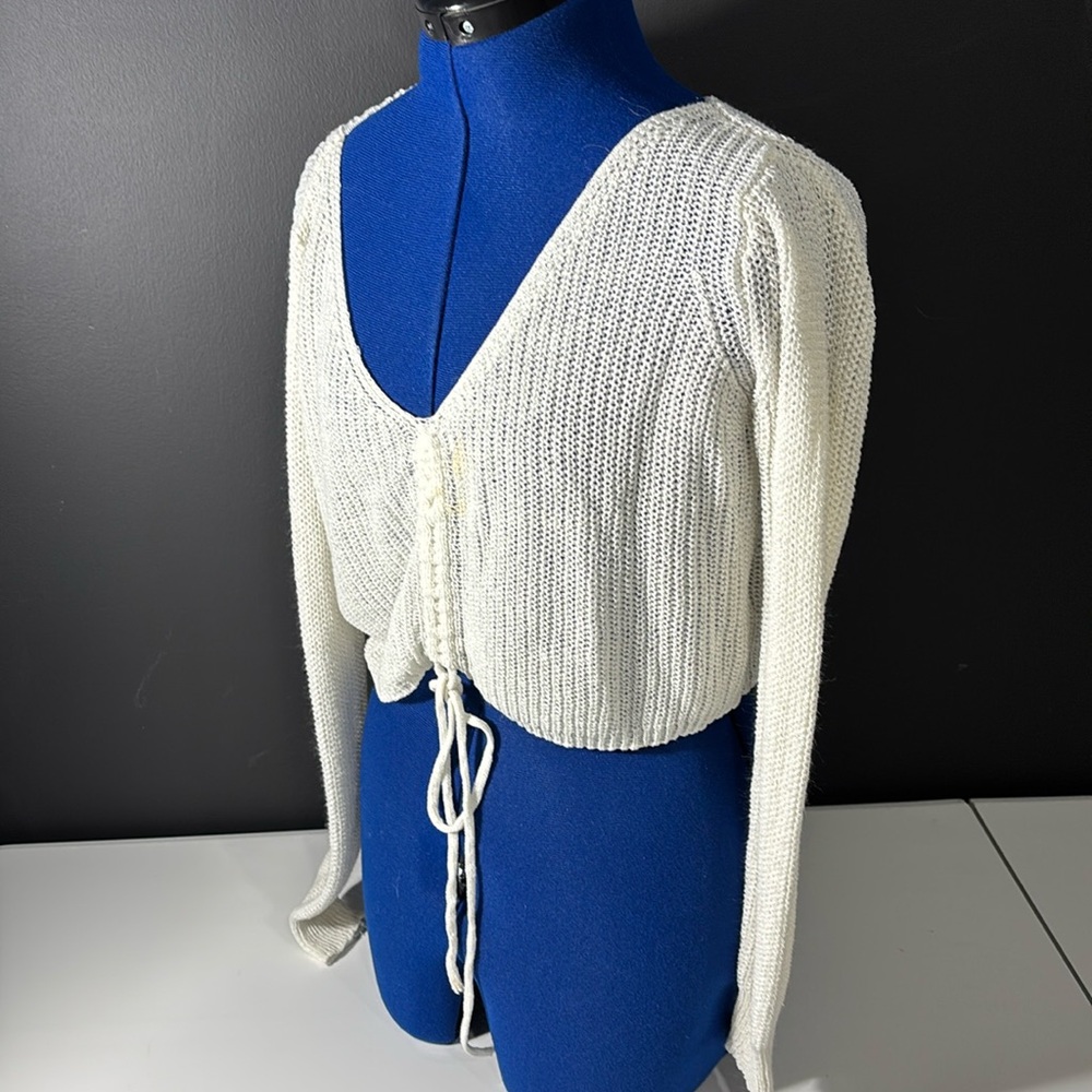 Olivaceous Crop Sweater